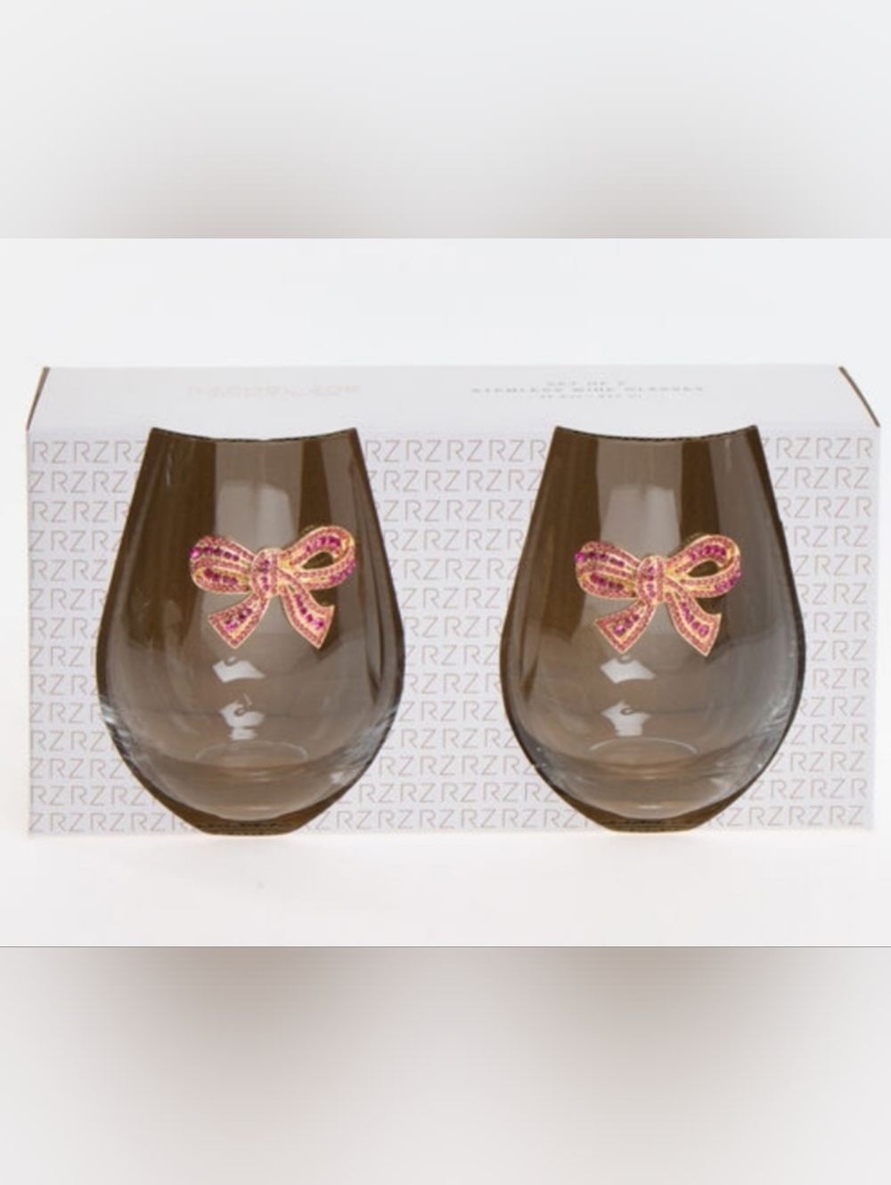 Rachel Zoe Stemless Wine Glasses, NIB